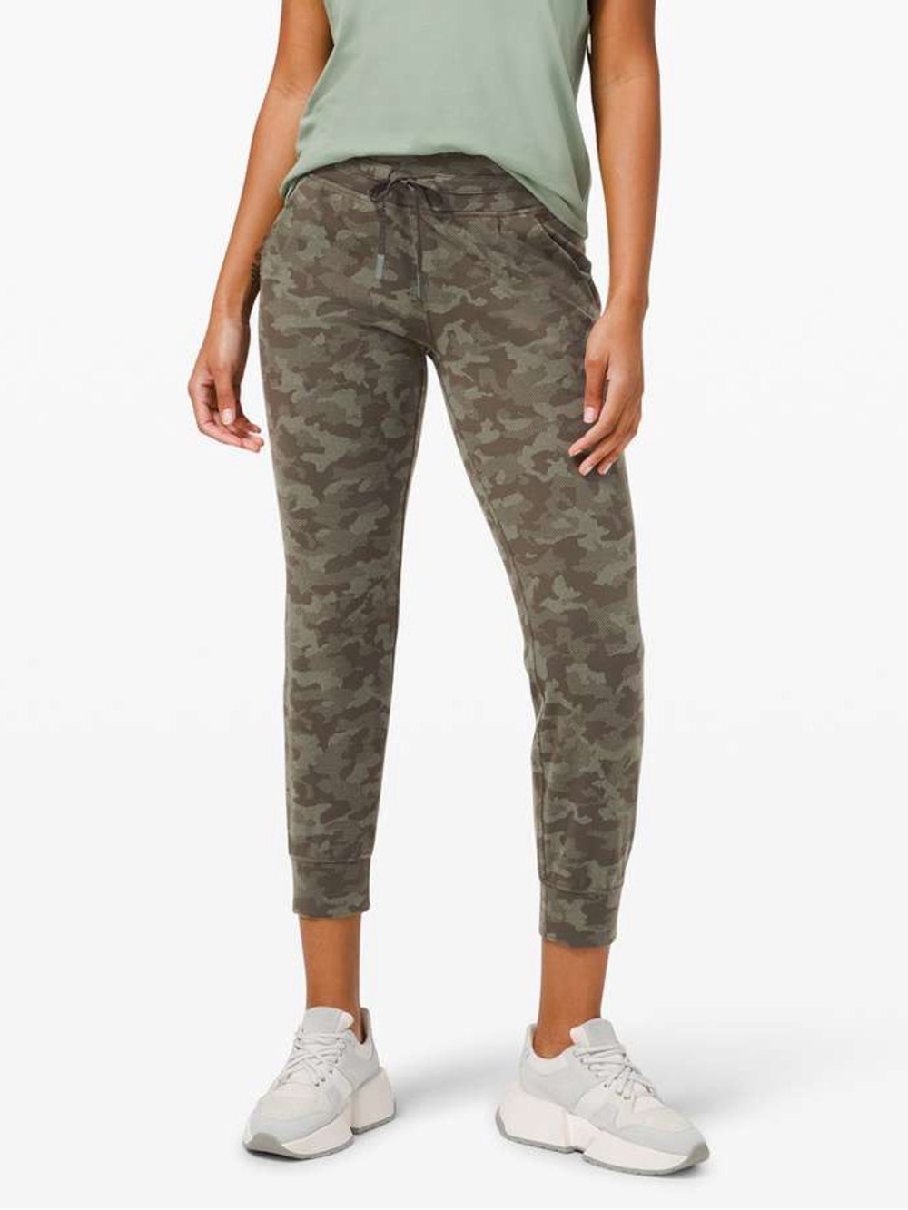 Lululemon Ready to Rulu Jogger in Heritage Camo Dark Olive Green Twill - 6